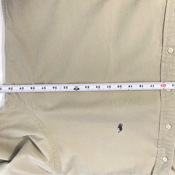 Polo Ralph Lauren Men’s Classic Oxford Beige Button-Down Long Sleeve Shirt XL - Picture 10 of 16